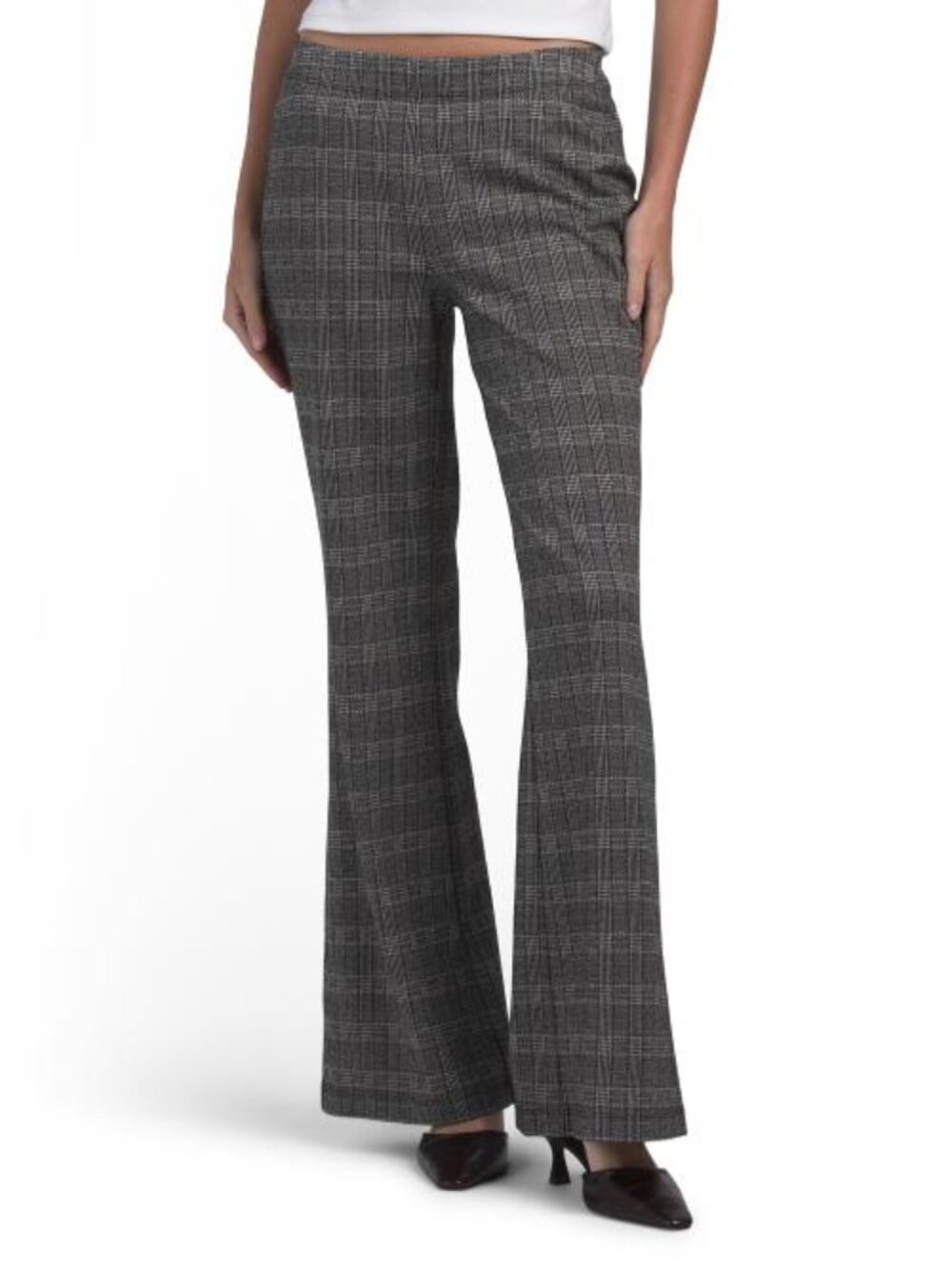 MAX STUDIO LONDON Double Knit Plaid Pants